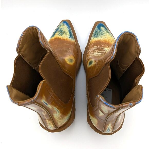 CAMPER Gender Inclusive Venga Women's Chelsea Boot Brown Multi size US7.5 EU38 - Picture 4 of 16